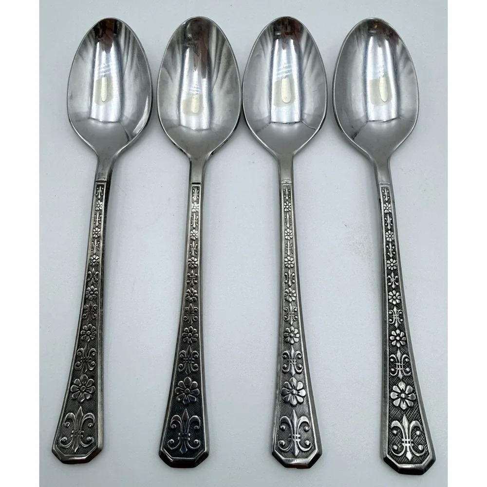 4 Vintage Interpur Florenz Fleur de Lis 6